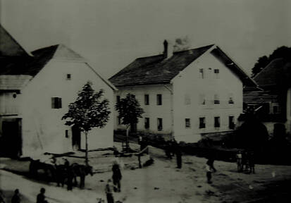 Ansicht des Spetzinger-Hofes im 19. Jahrhundert